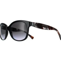 Cat Eye Shiny Black and Havana Grey Gradient Polarized RA5191