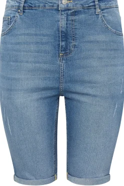 Cat Scratch Stretch Denim Shorts