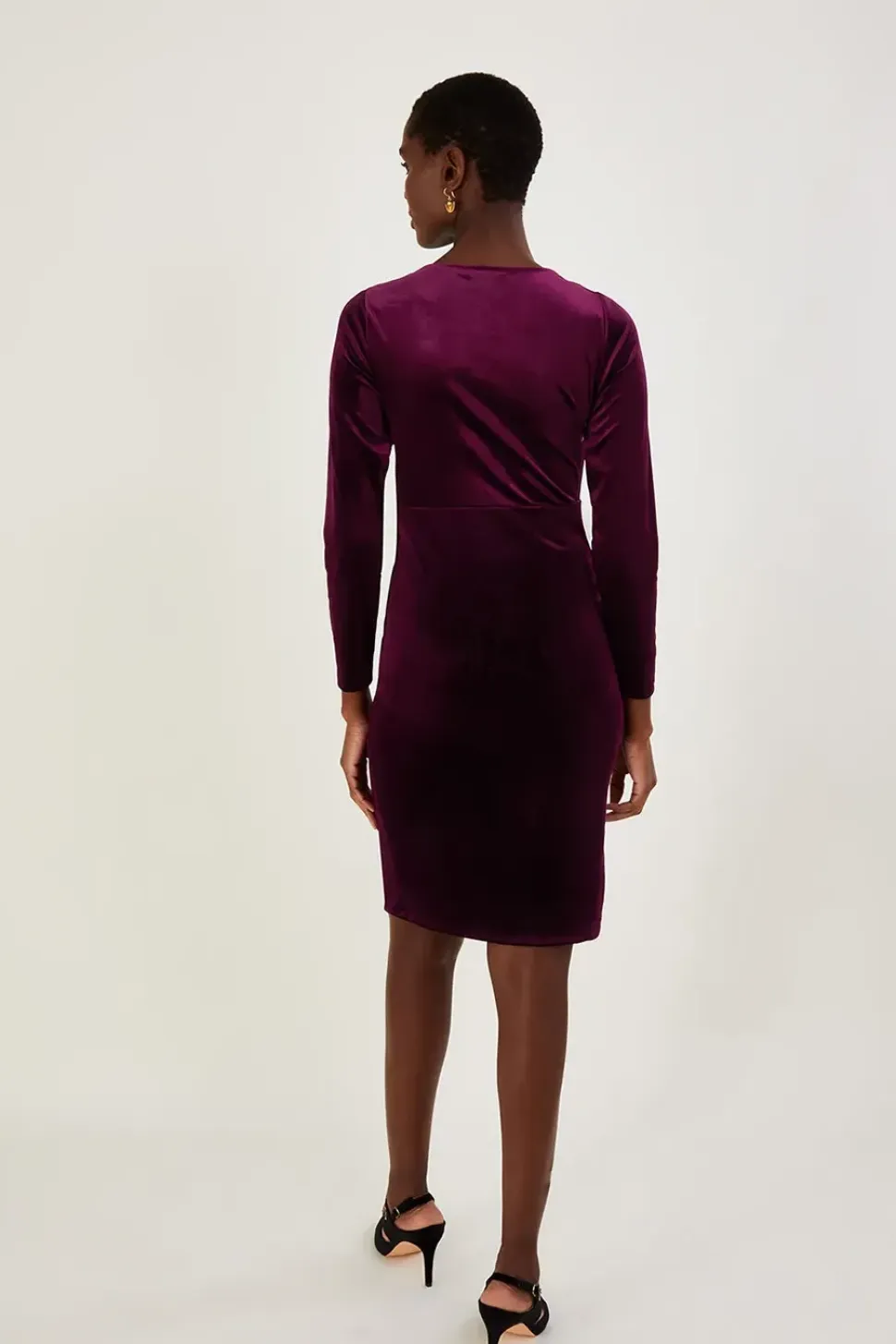 Cece Velvet Shift Dress