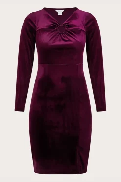 Cece Velvet Shift Dress