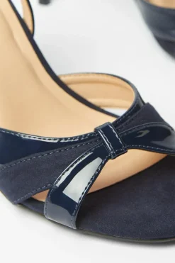 Celeste Cut Out Detail Slingback Heeled Sandals