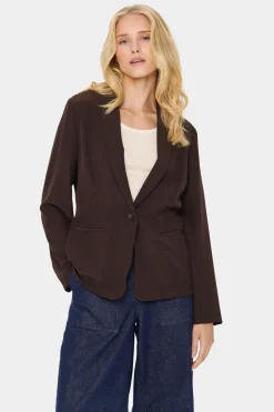 CelestSZ Shawl Collar Button Blazer-