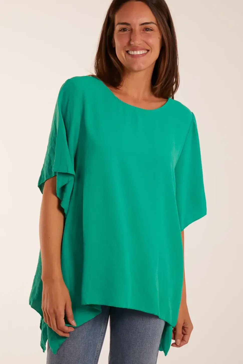Chain Detail Short Sleeve Blouse