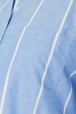 Chambray Stripe Oversized Shirt