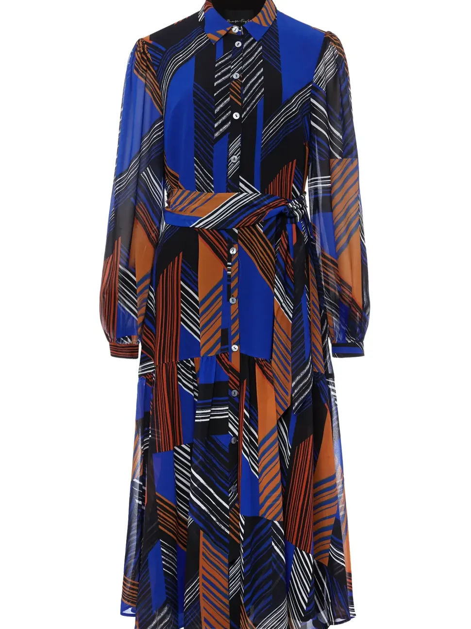 Chantilly Chiffon Shirt Dress-