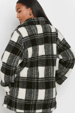 Checked Fleece Jacket