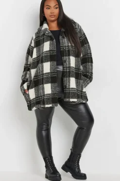 Checked Fleece Jacket