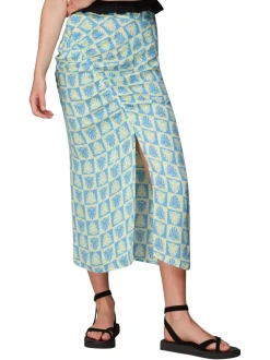 Checkerboard Shells Cleo Skirt-Geometric