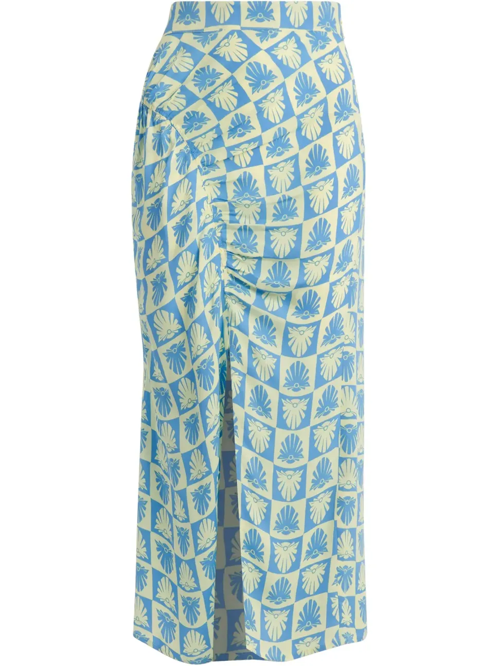 Checkerboard Shells Cleo Skirt-Geometric