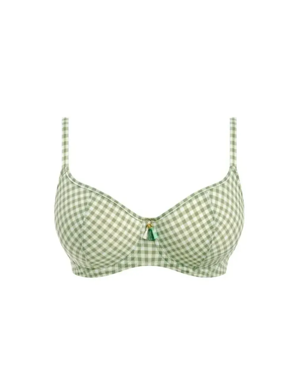 Check In Sweetheart Bikini Top Khaki