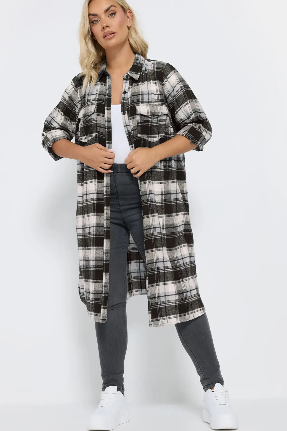 Check Maxi Shirt