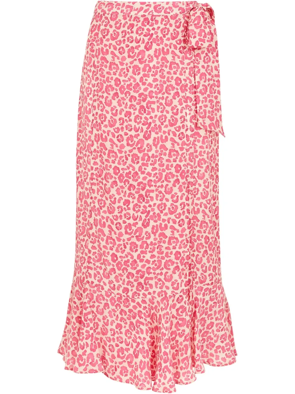 Cheetah Print Wrap Skirt-Animal Print