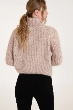 Chenille Roll Neck Knit Jumper