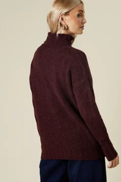 Chenille Soft Roll Neck Jumper