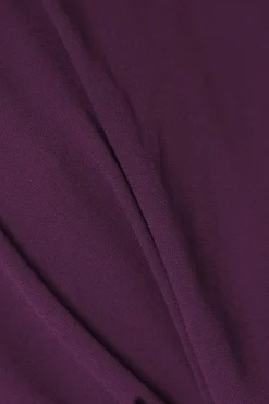 Chiffon Cape Detail Satin Maxi Dress