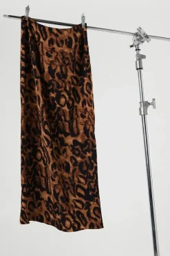 Chiffon Column Maxi Skirt