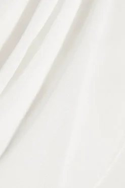 Chiffon Exaggerated Sleeve Off The Shoulder Mini Dress