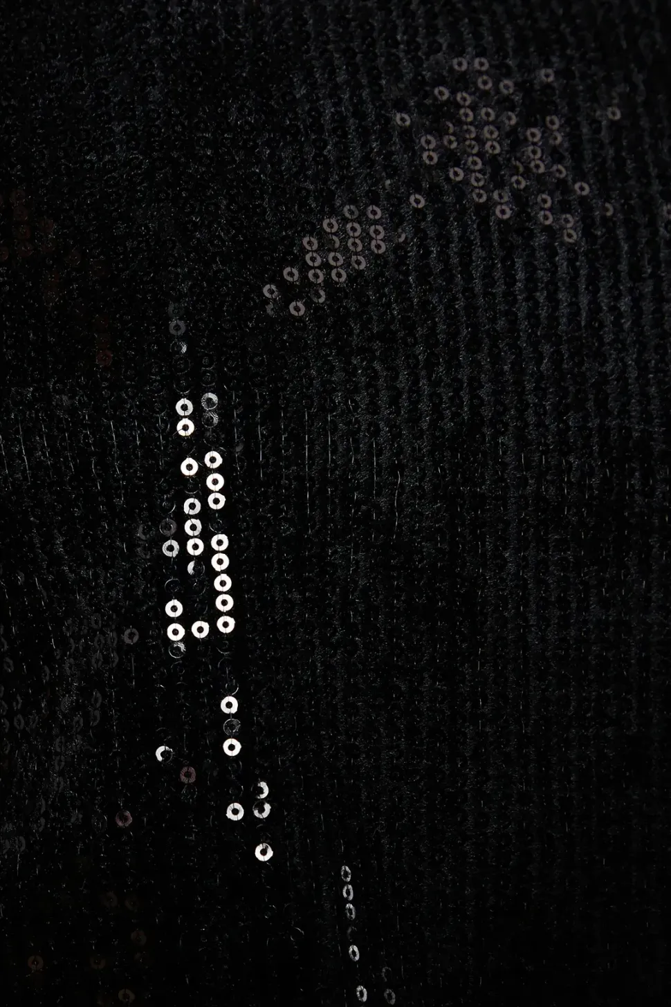 Chiffon Insert Sequin Top