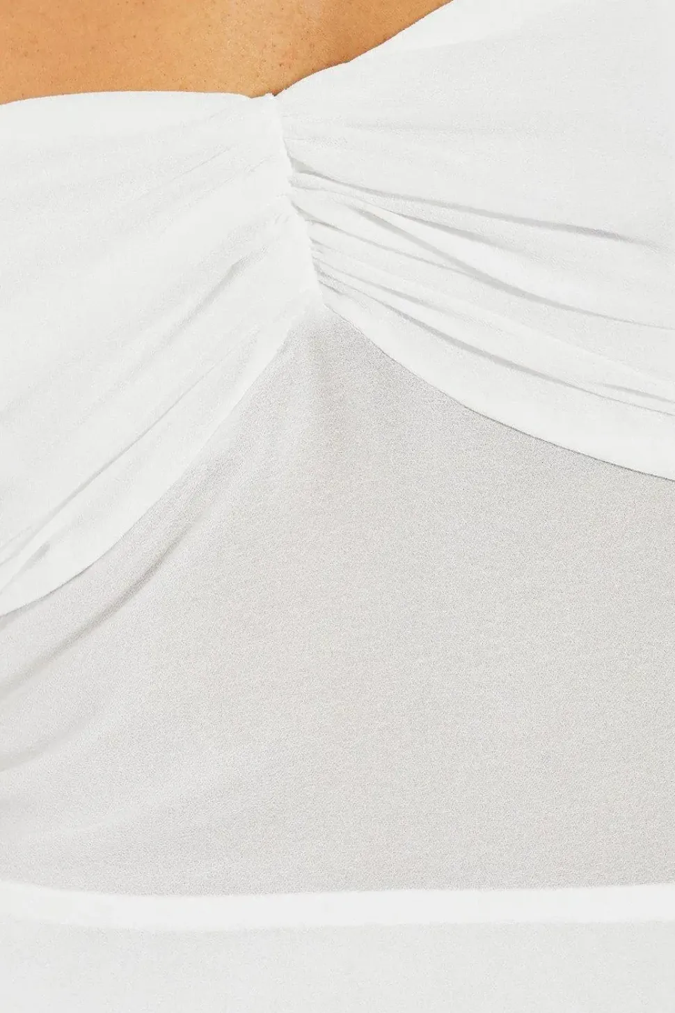 Chiffon Off The Shoulder Ruched Detail Maxi Dress