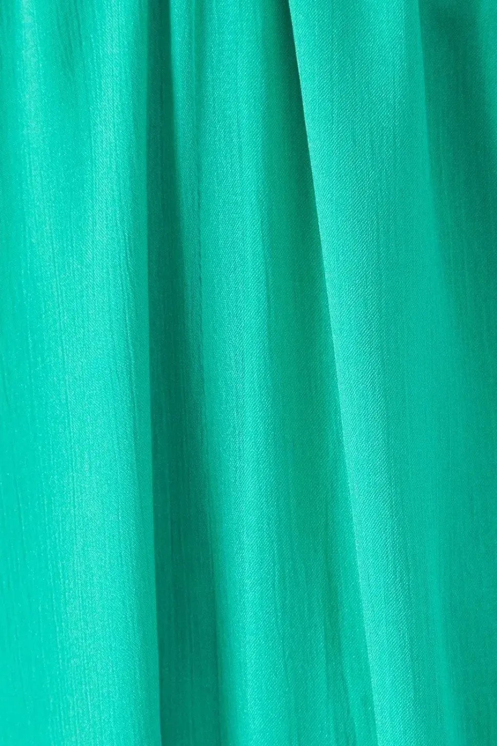 Chiffon Pleat Plunge Neck Batwing Midaxi Dress
