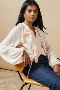 Chiffon Ruffle Blouse