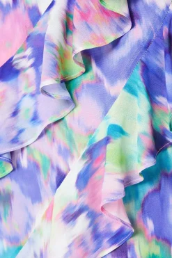 Chiffon Ruffle Maxi Dress