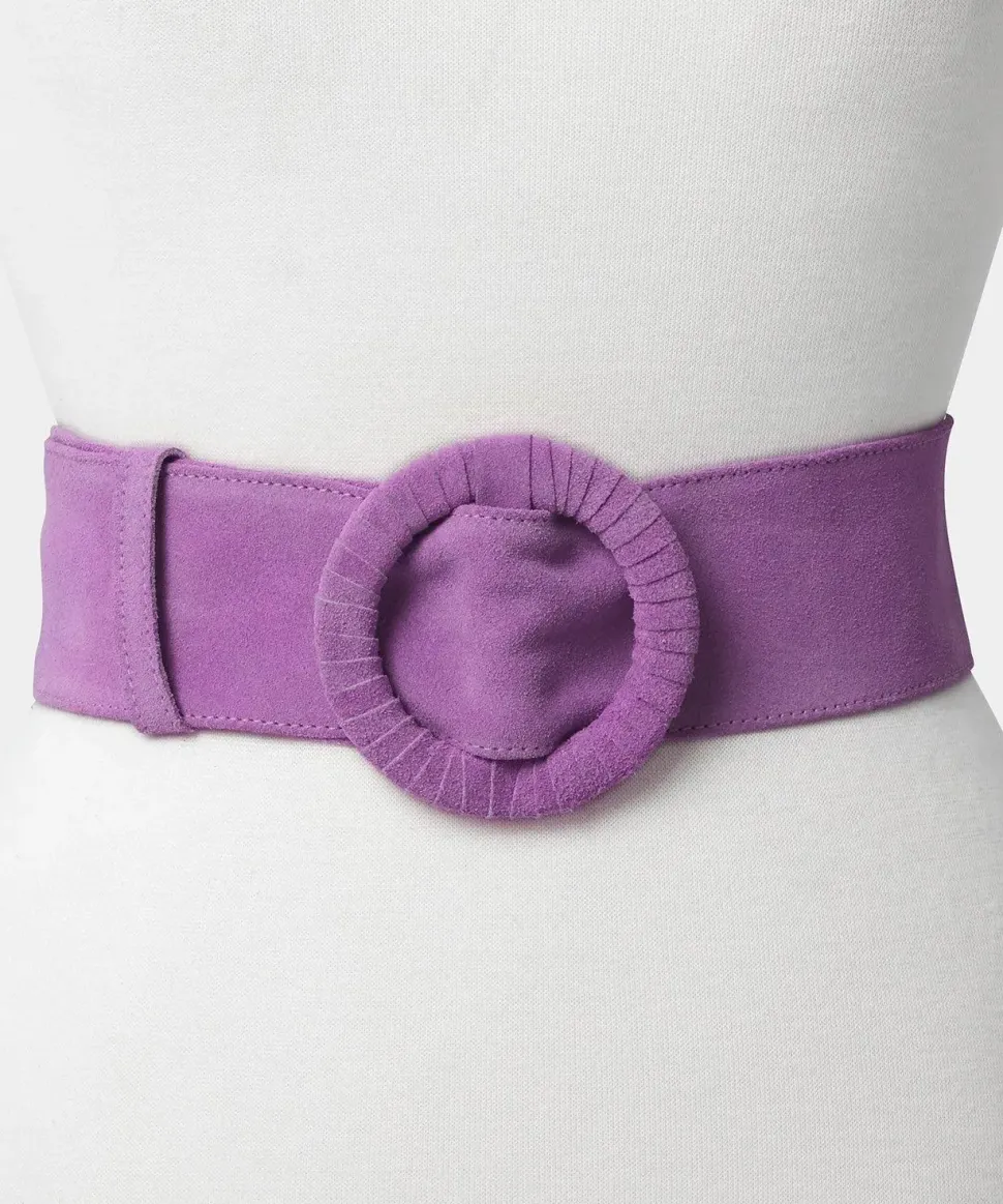 Classic 100% Leather Soft Suede Waist Belt