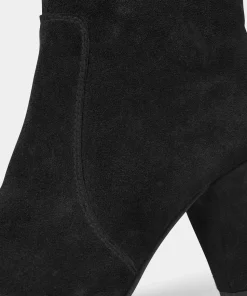 Classic Suede Pointed Ankle Boots