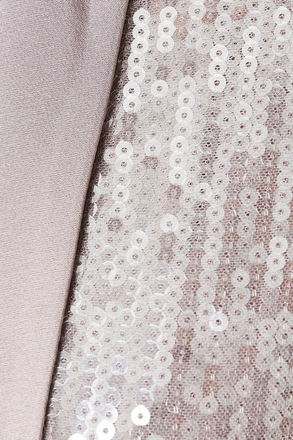 Clear Sequin Single Breasted Blazer