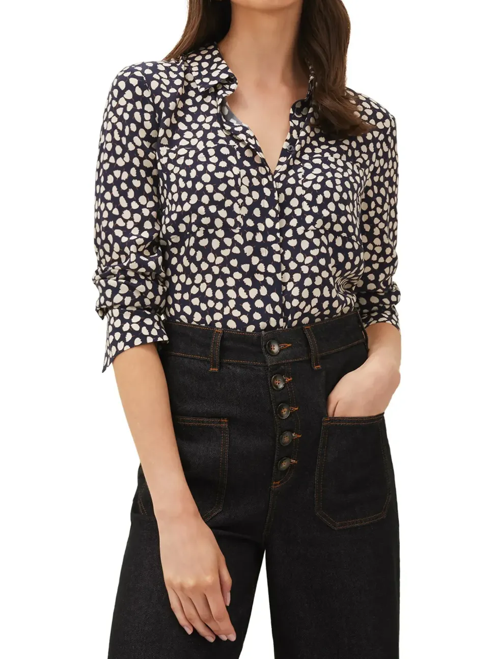 Clover Leaf Print Shirt-Printed