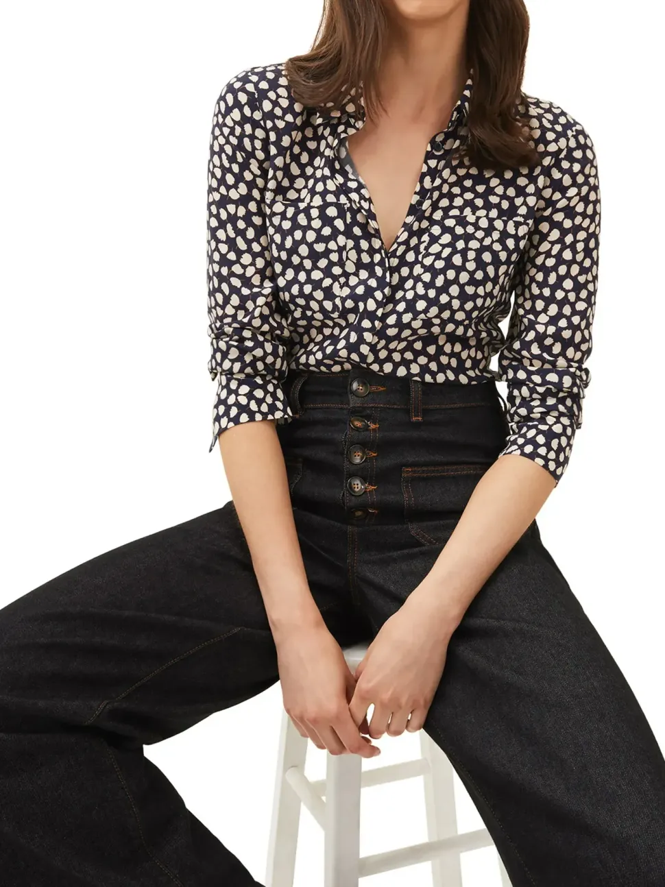 Clover Leaf Print Shirt-Printed
