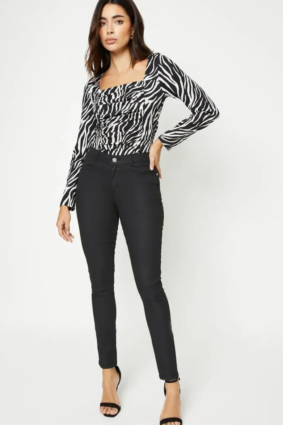 Coated Skinny Jean