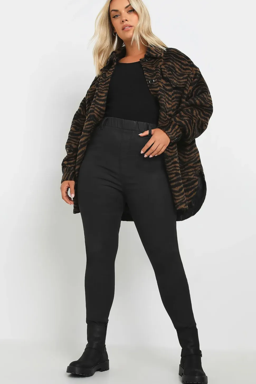Coated Stretch Pull On GRACE Jeggings