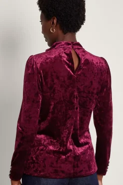 Colbie Velvet Corsage Top
