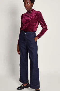 Colbie Velvet Corsage Top
