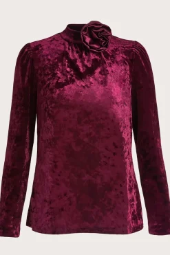 Colbie Velvet Corsage Top