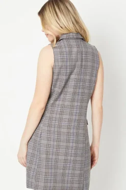 Collar Button Through Shift Dress
