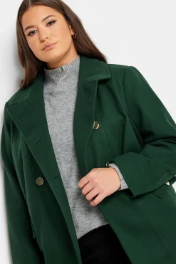 Collared Double Breasted Formal Coat