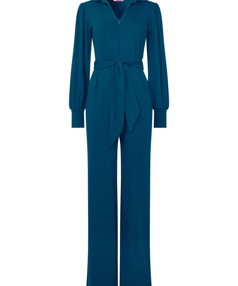 Collared Straight Leg Jumpsuit