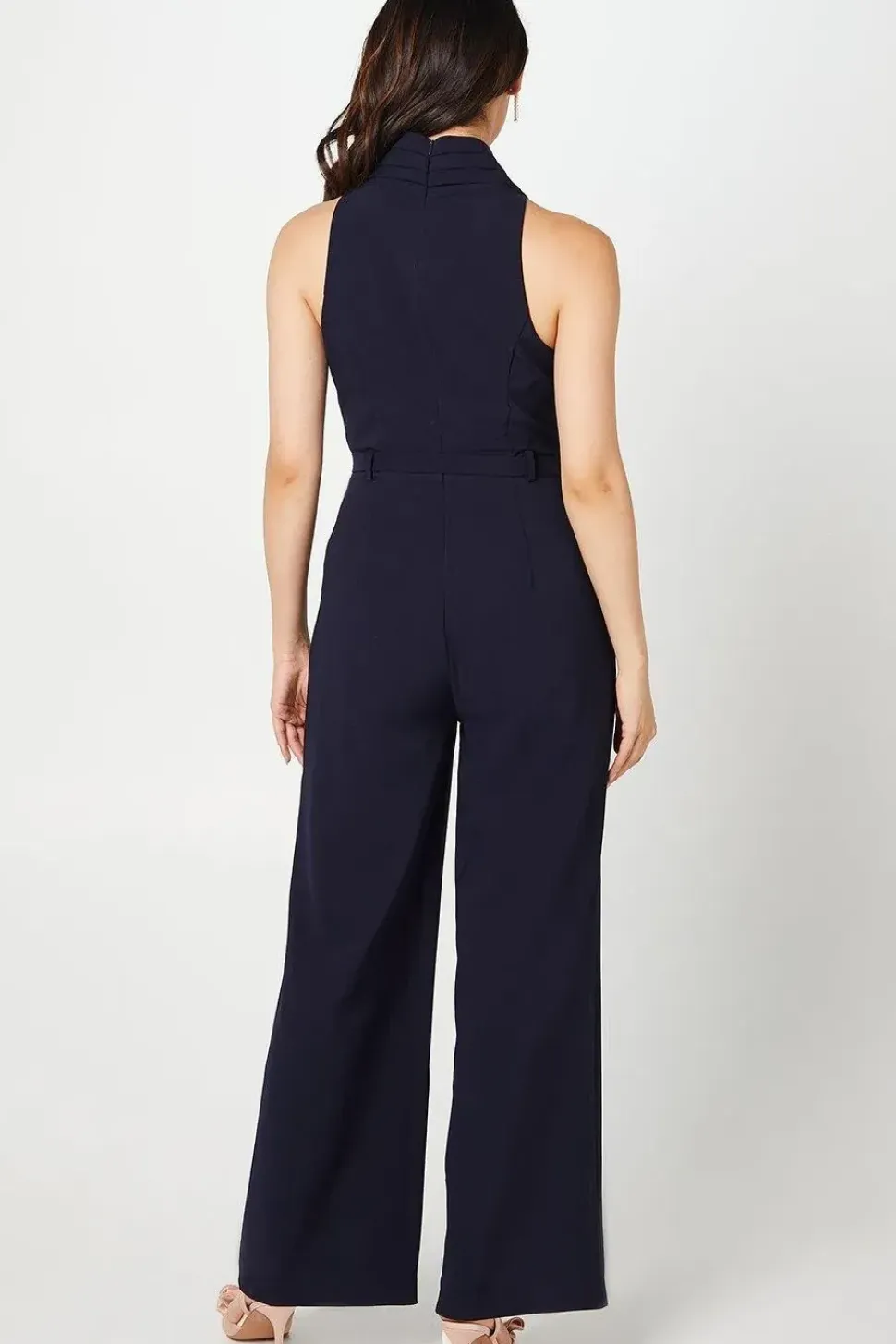 Collared Straight Leg Jumpsuit
