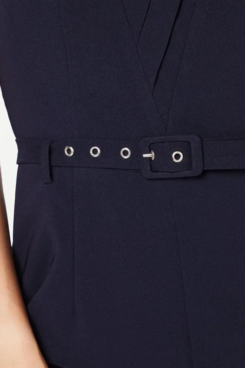 Collared Straight Leg Jumpsuit