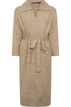 Collared Tie Waist Coatigan
