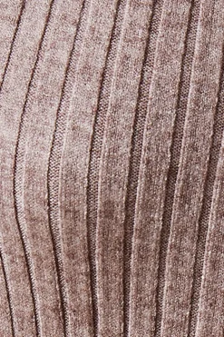 Collared Wrap Detail Knitted Midi Dress