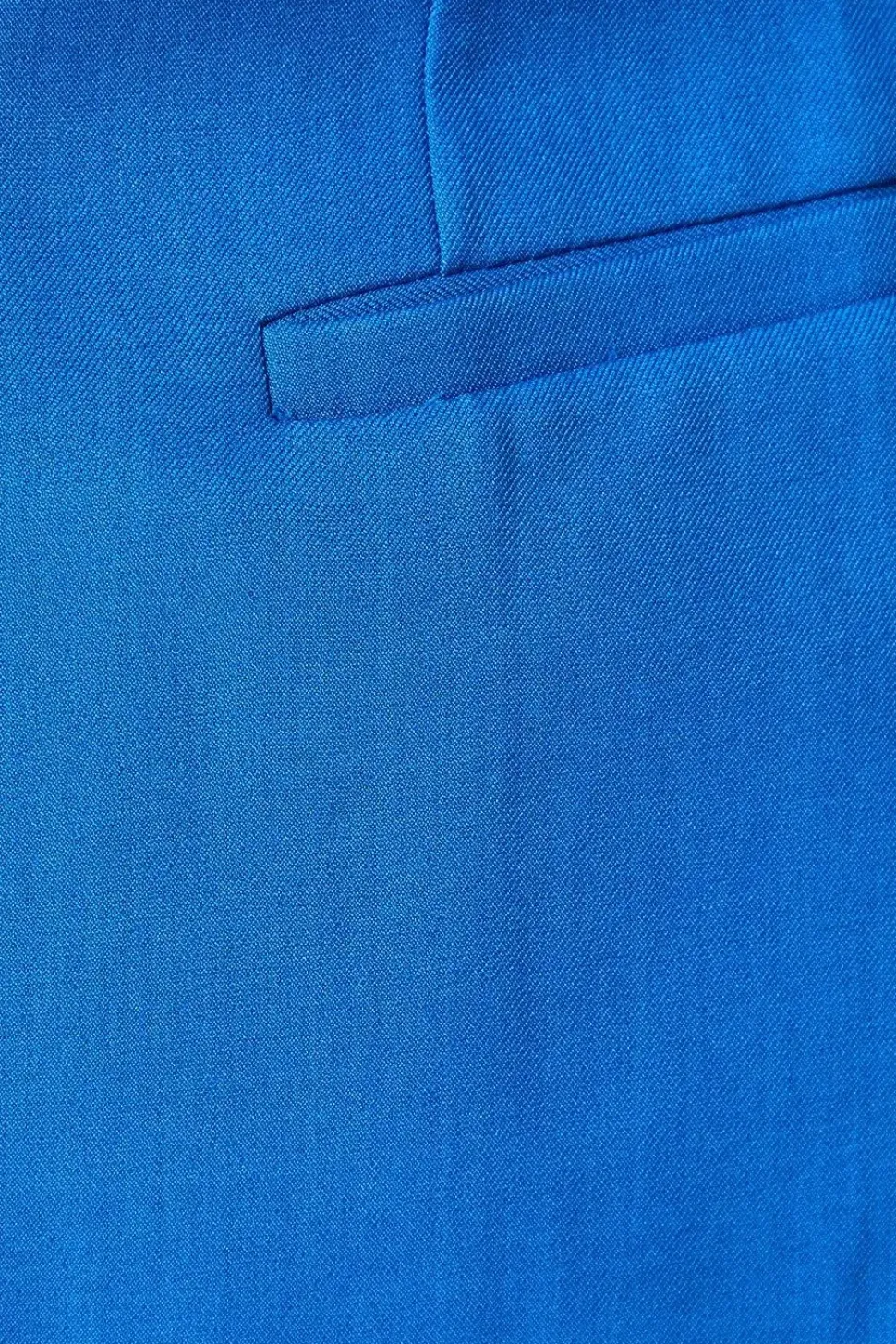 Collarless Blue Blazer