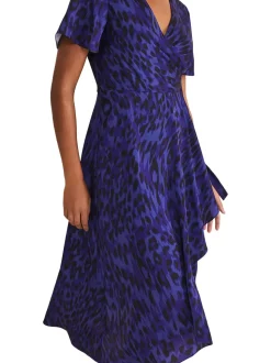 Colletta Print Wrap Dress-