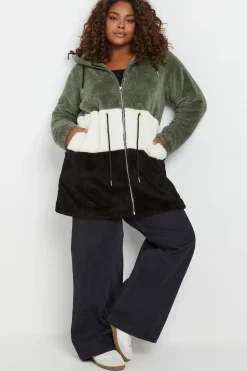 Colour Block Fleece Jacket