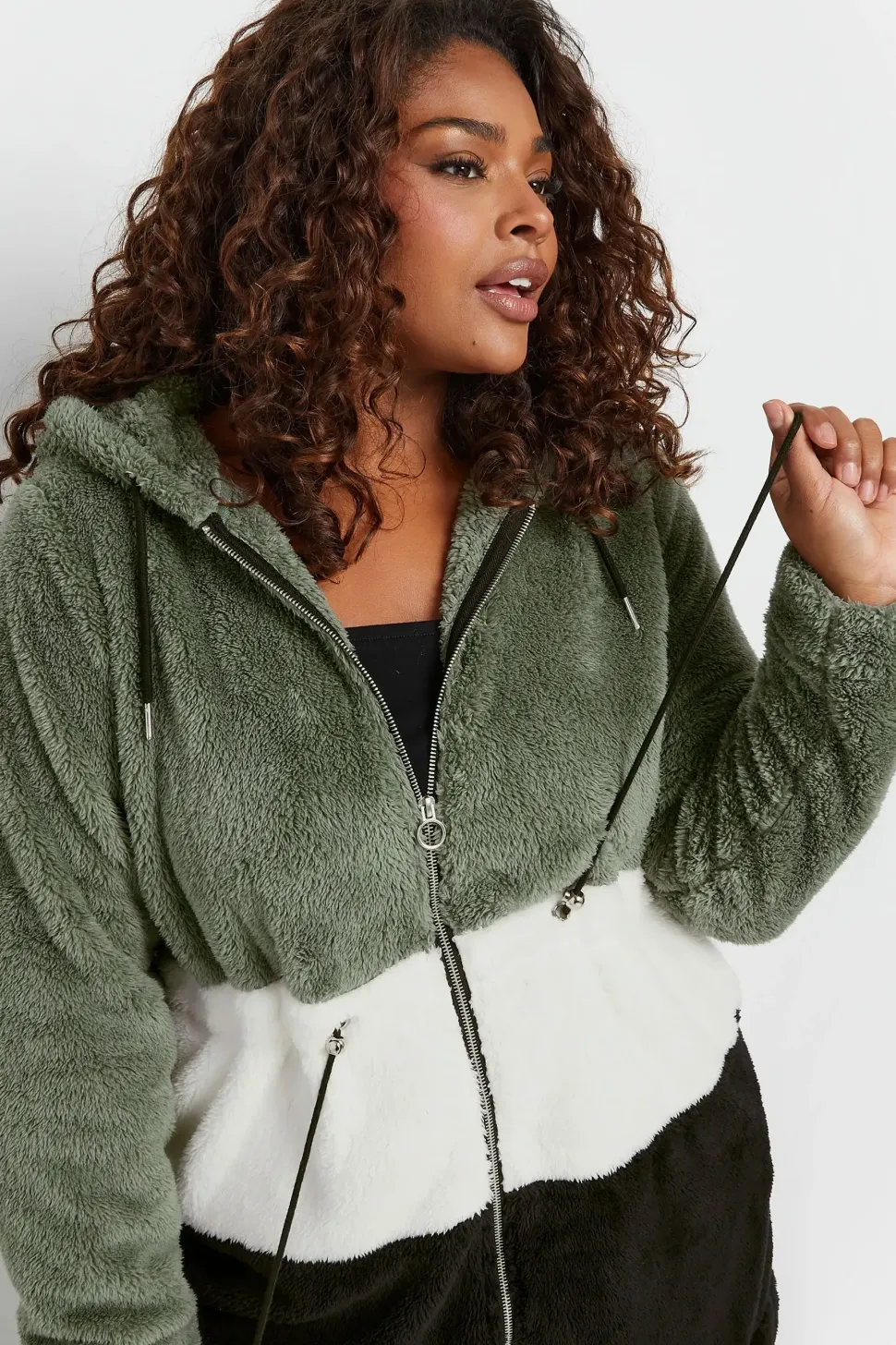 Colour Block Fleece Jacket