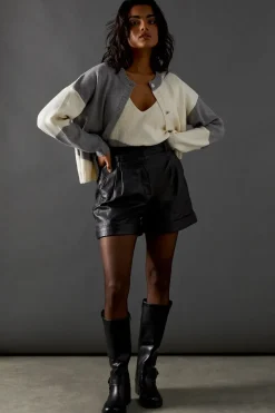 Colour Block Knitted Top Co Ord