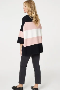 Colour Block Oversized Batwing Top