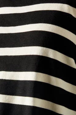 Colour Block Striped Poncho
